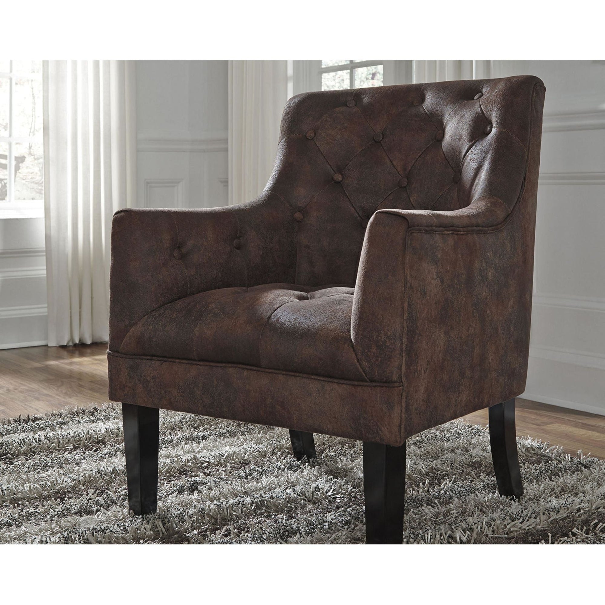 Drakelle Accent Chair - Mahogany
