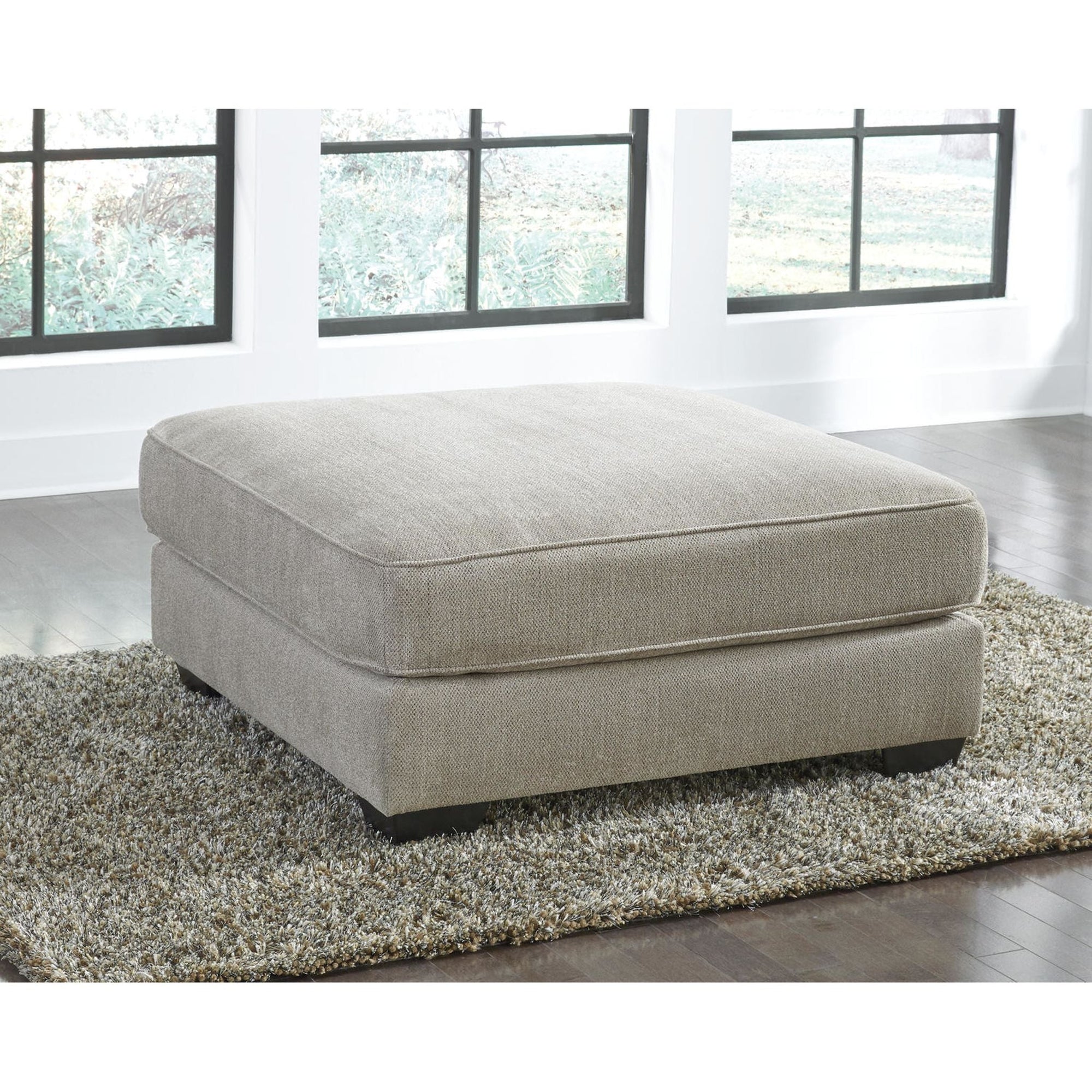 Pouf d'appoint surdimensionné Ardsley - Étain