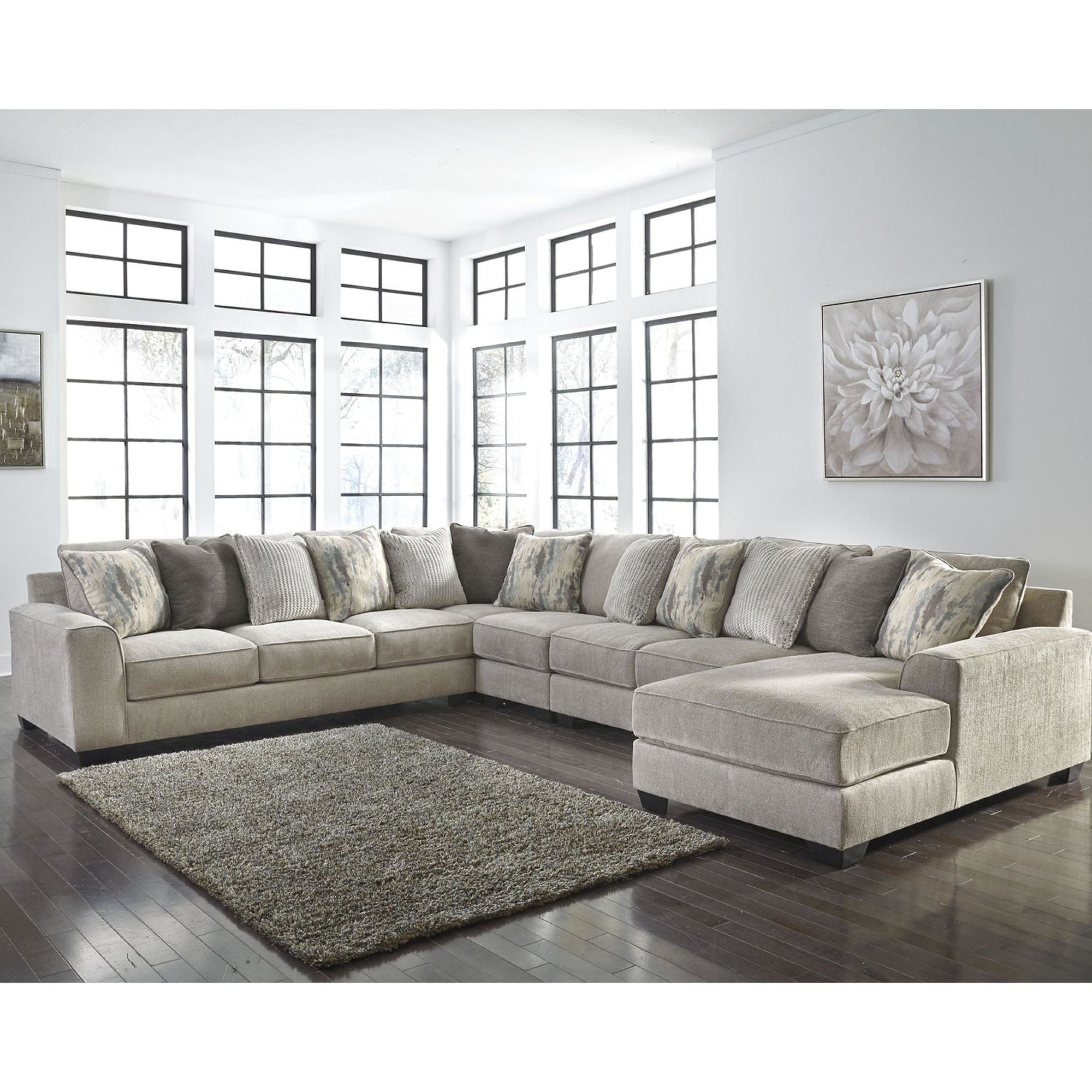 Canapé modulable Ardsley 5 pièces avec méridienne