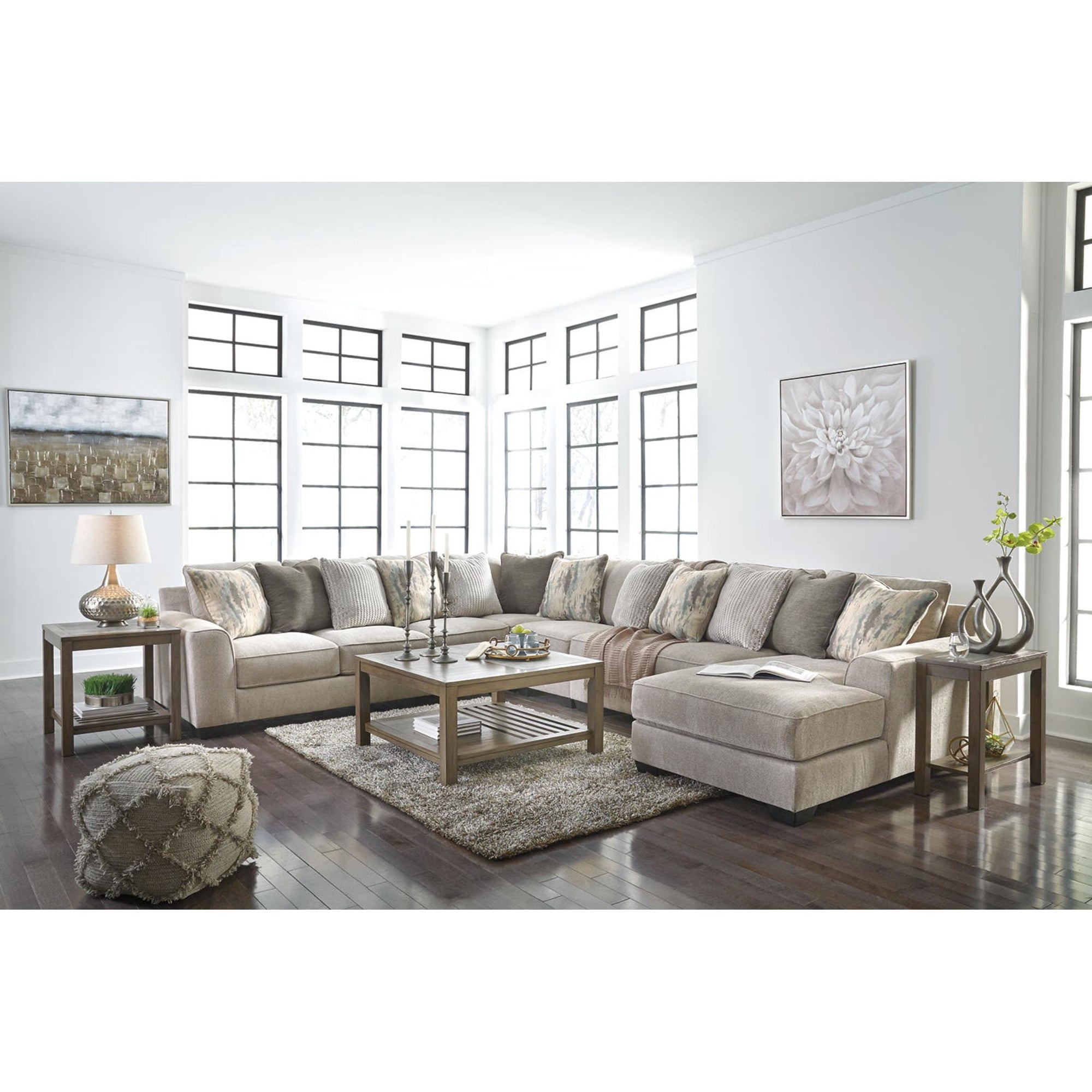 Canapé modulable Ardsley 5 pièces avec méridienne