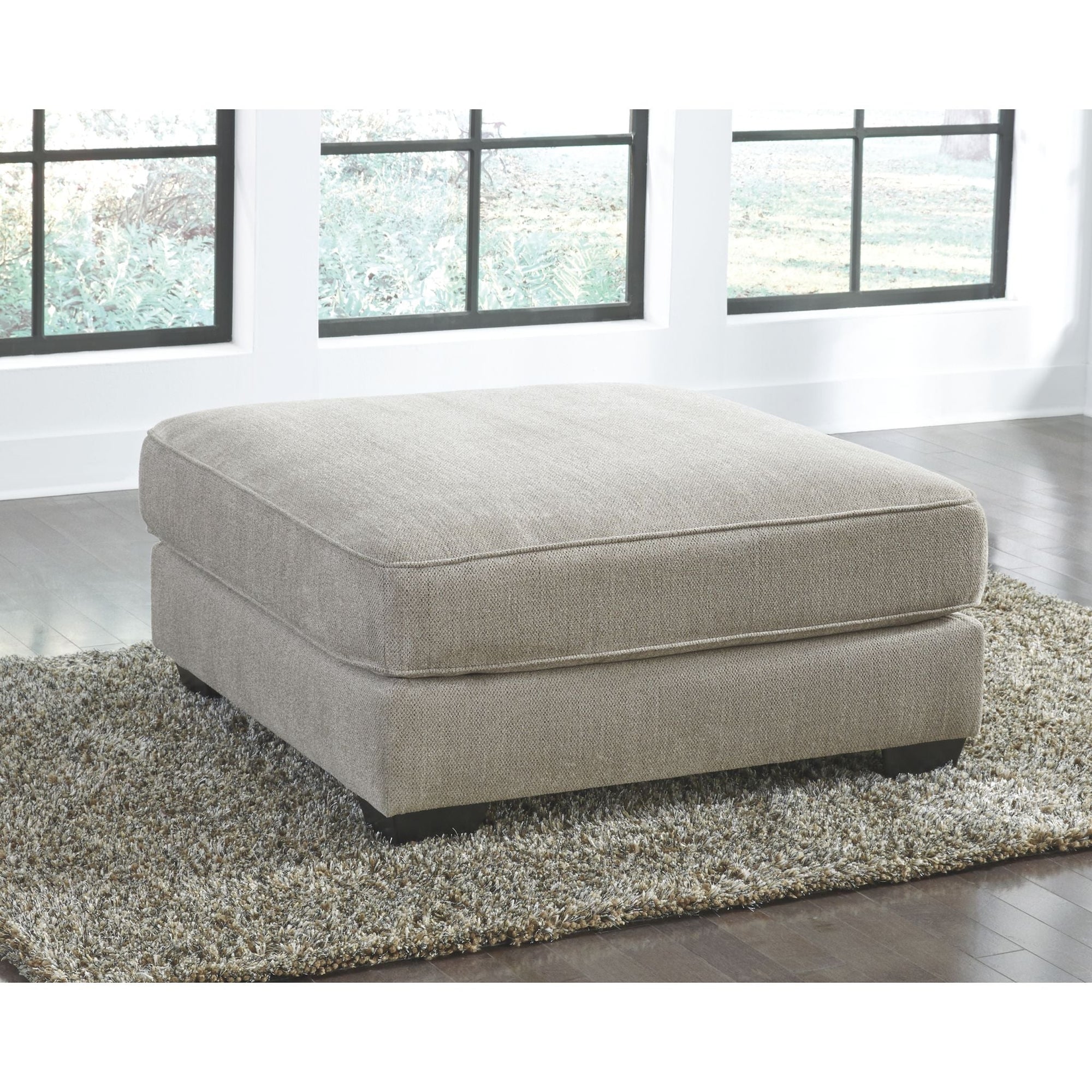 Pouf d'appoint surdimensionné Ardsley - Étain