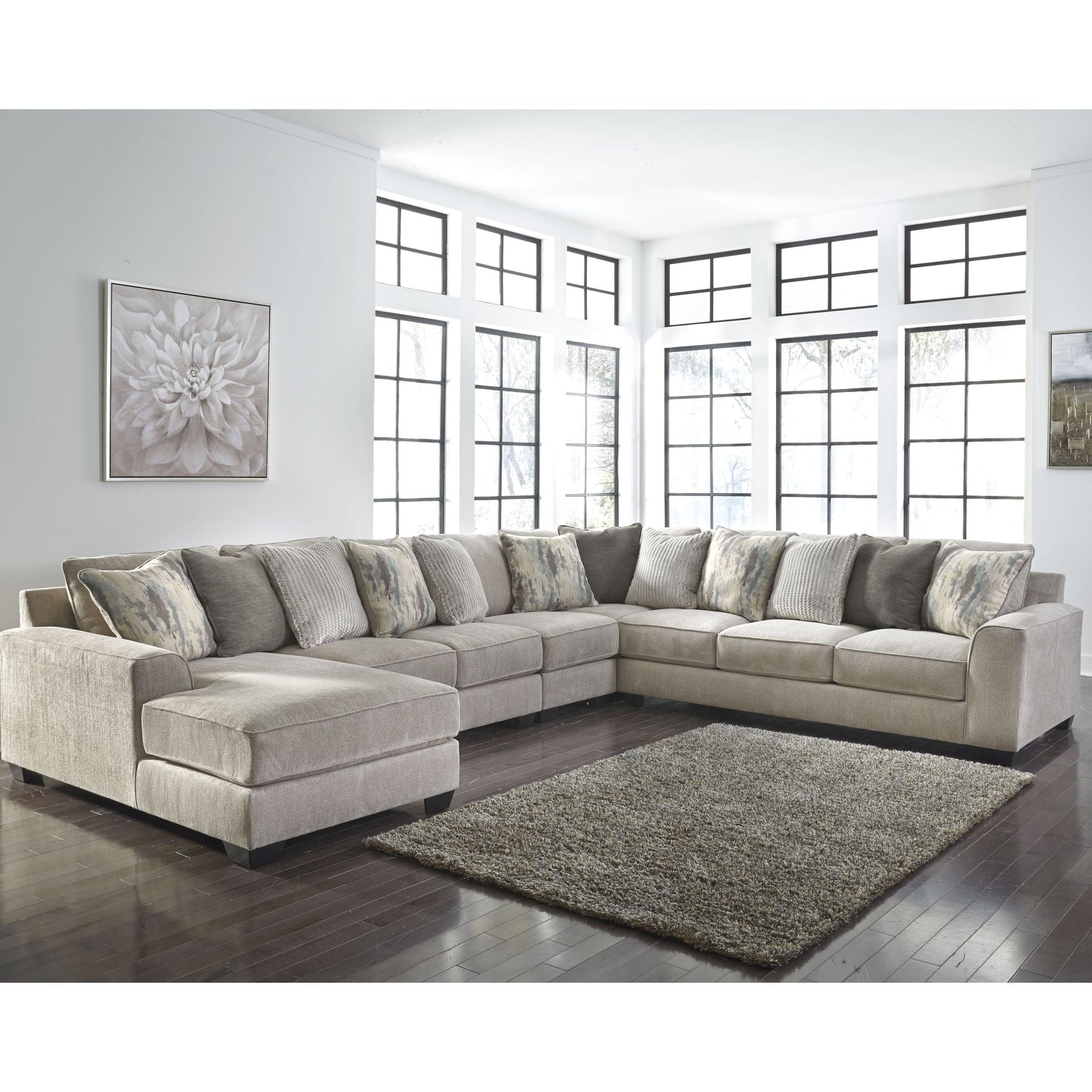 Canapé modulable Ardsley 5 pièces avec méridienne