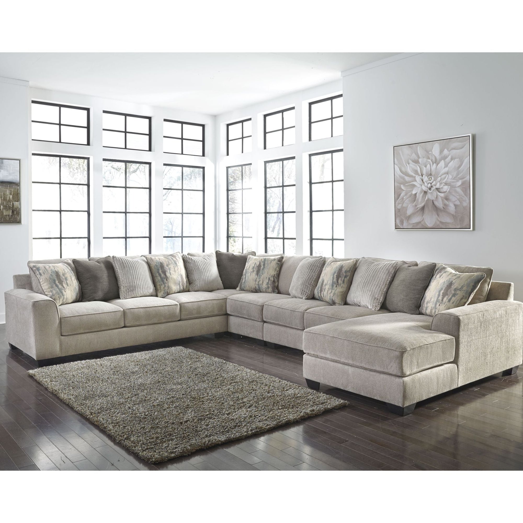 Canapé modulable Ardsley 5 pièces avec méridienne