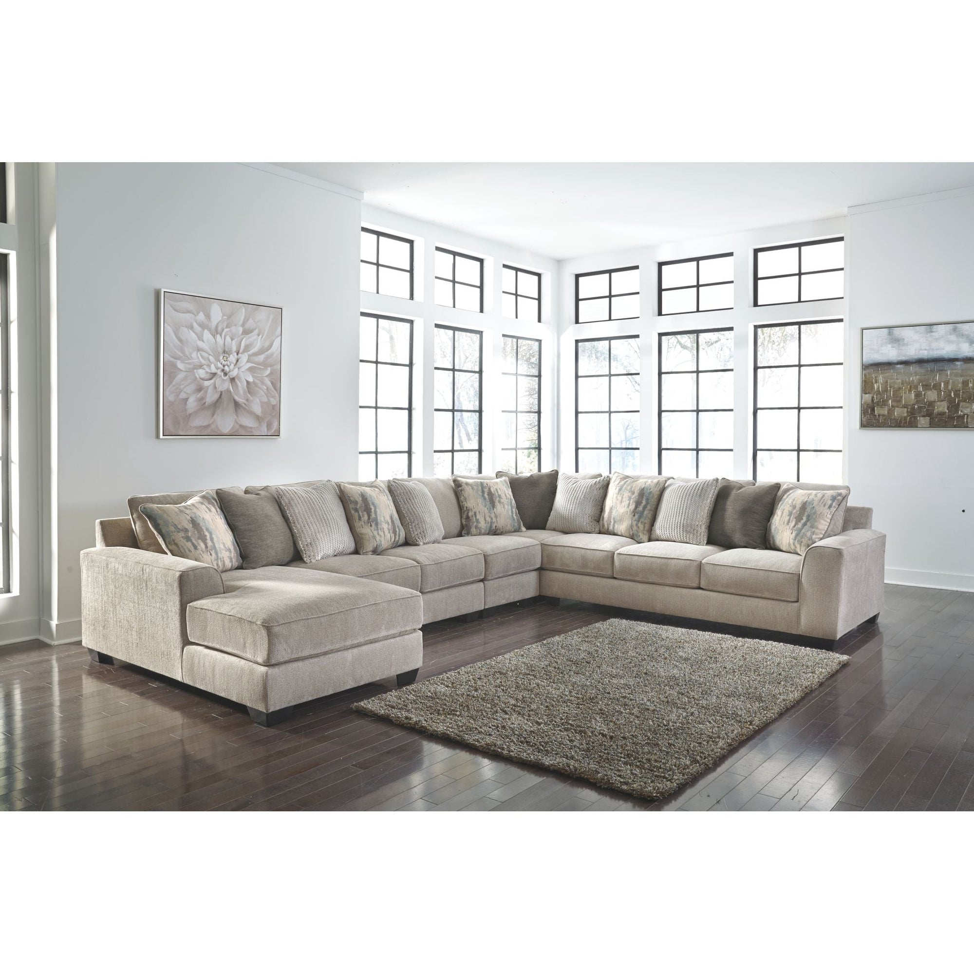 Canapé modulable Ardsley 5 pièces avec méridienne