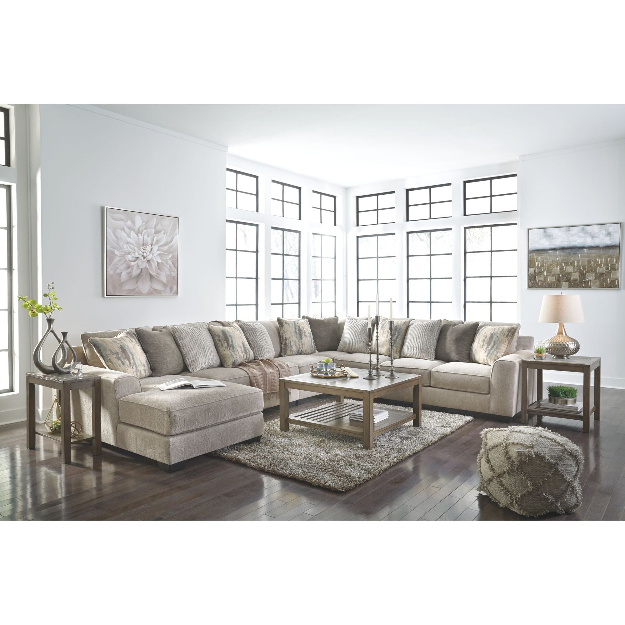 Canapé modulable Ardsley 5 pièces avec méridienne