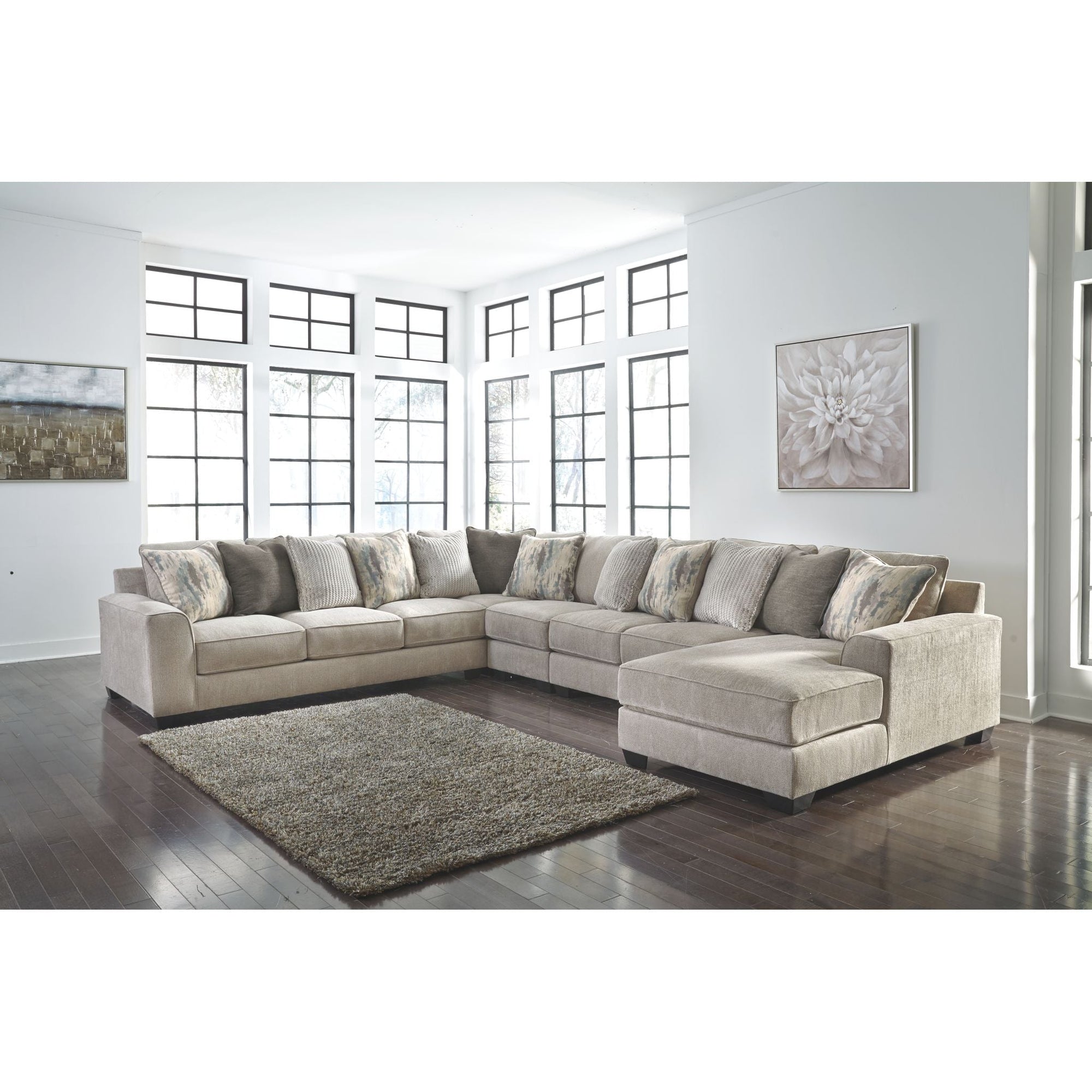 Canapé modulable Ardsley 5 pièces avec méridienne