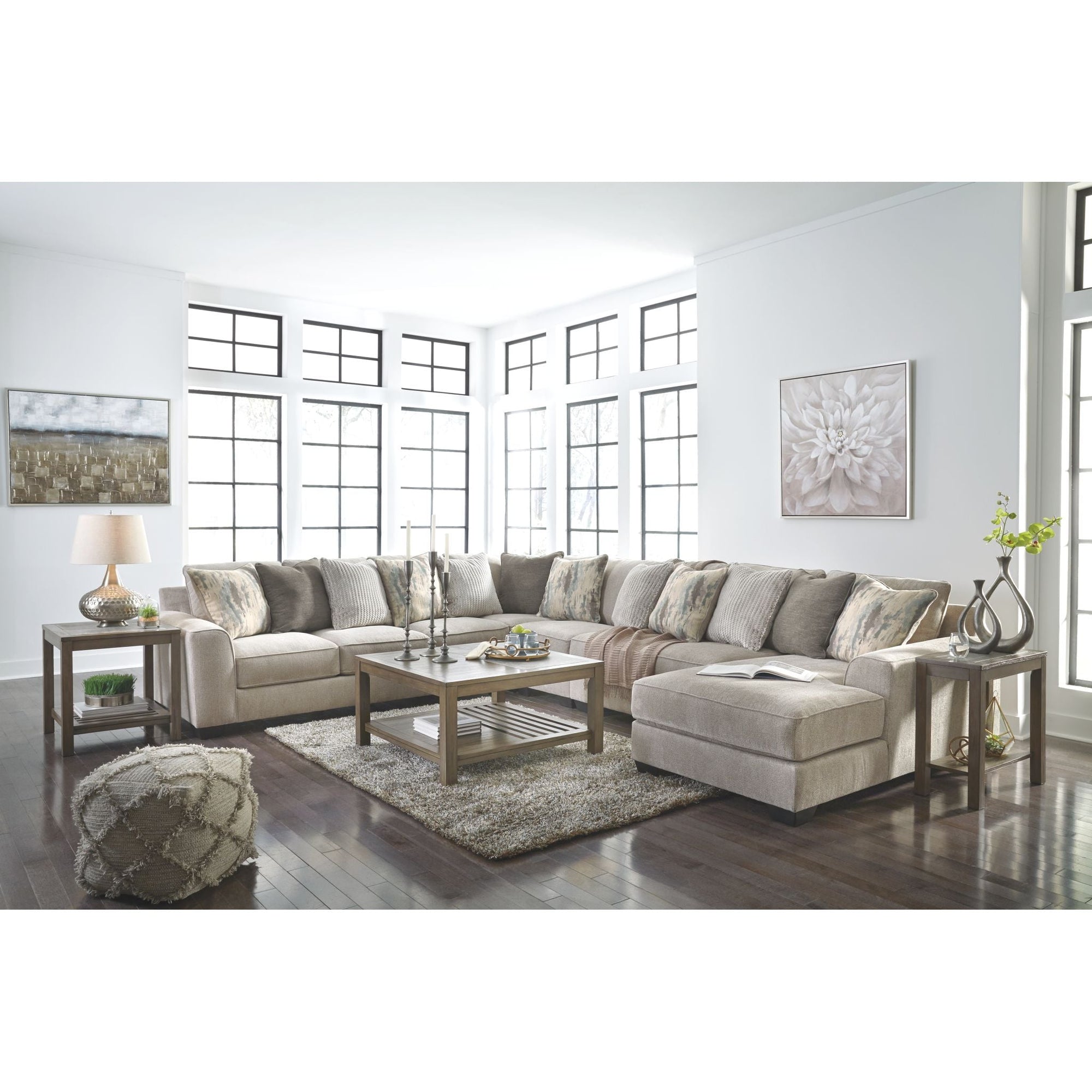 Canapé modulable Ardsley 5 pièces avec méridienne
